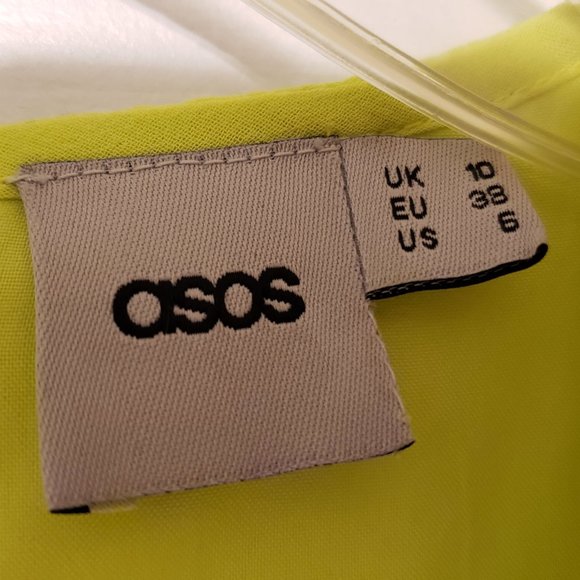 ASOS Lime Green Skater Skirt: US 6 - Picture 14 of 14